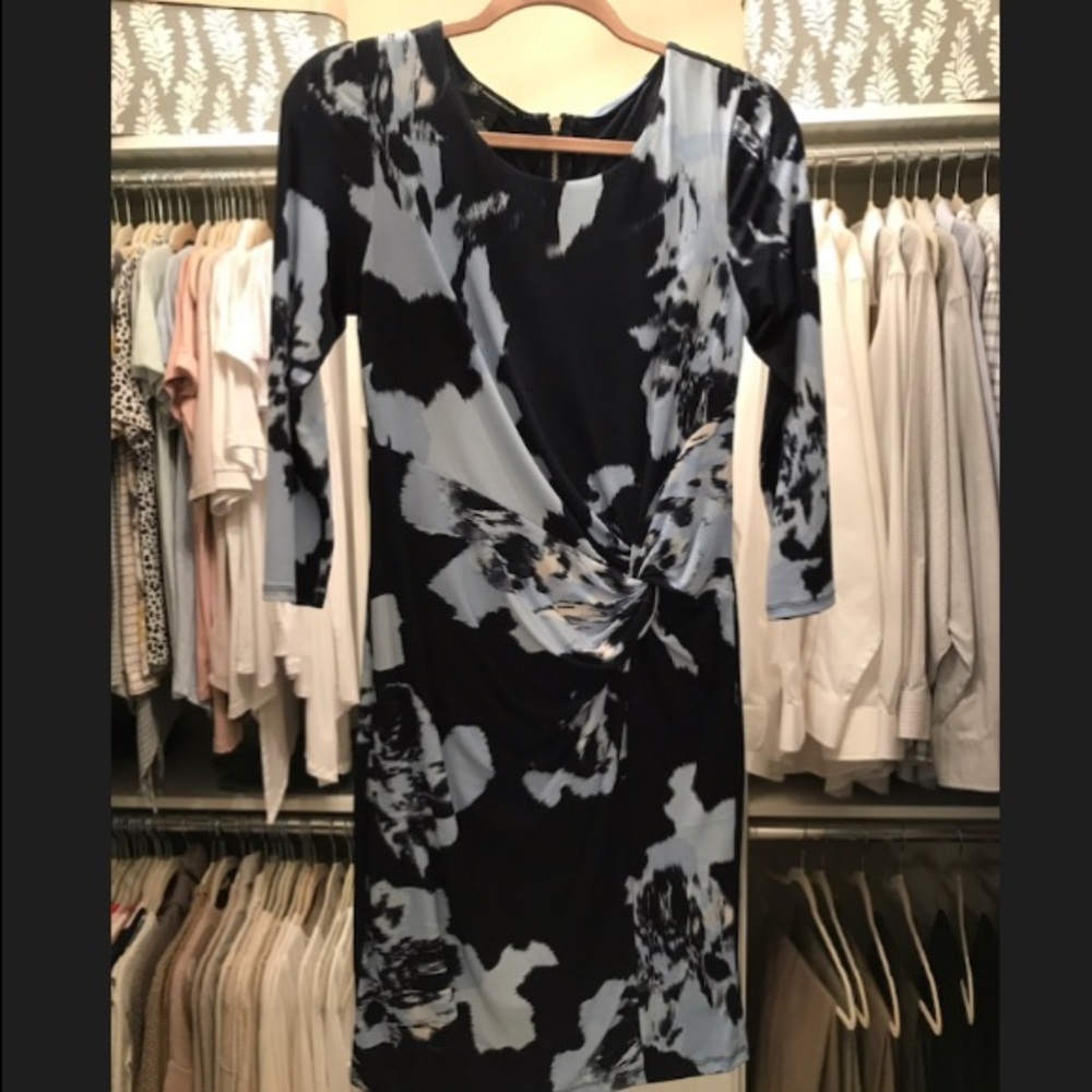 Dress blue print